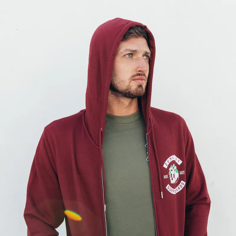 Zuma Jay Harlot Zip Hoody Burgandy-6